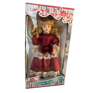 1997 Holiday Edition Victorian Bows Collection Porcelain Doll – With Box & COA